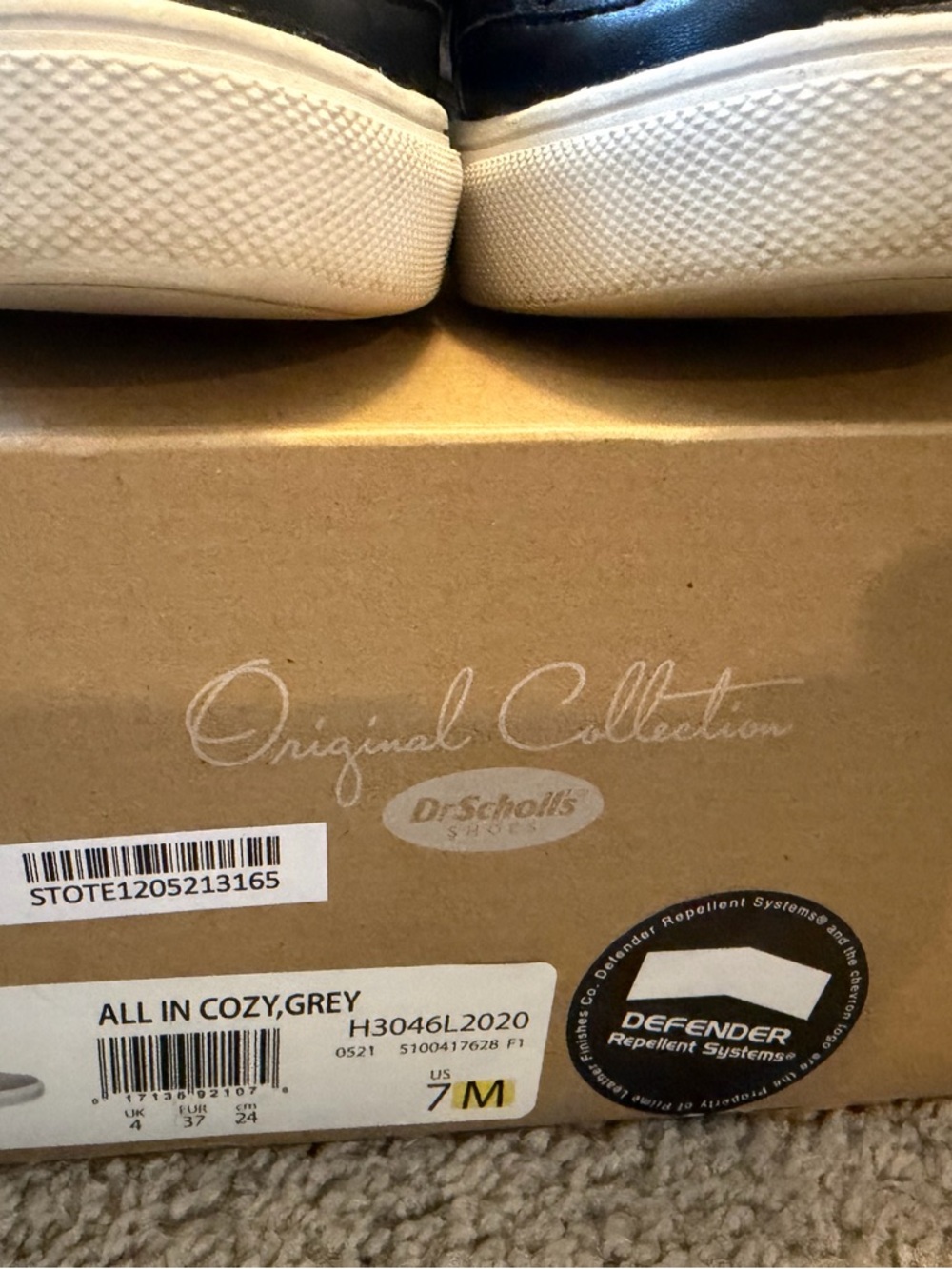 Dr Scholls Now Cozy sneaker black and cream size 7 - Picture 7 of 9